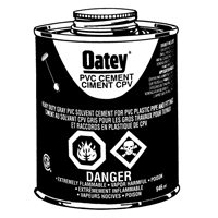 Ciment de PVC d'usage intense, 946 ml, Canette &agrave; dessus brosse, Gris Rock Safety Industrial Ltd