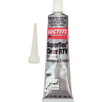 Superflex RTV Silicone Adhesive Sealant, Tube, Clear Rock Safety Industrial Ltd