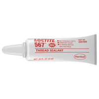 567 High Temperature Thread Sealant, Tube, 6 ml, -53.88° C - 204° C/-65° F - 400° F Rock Safety Industrial Ltd