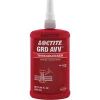 Letter Grade AVV Threadlocker, Red, High, 250 ml, Bottle Rock Safety Industrial Ltd