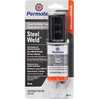 Colle &eacute;poxyde Steel Weld, 25 ml, Seringue, Deux composants, Gris Rock Safety Industrial Ltd