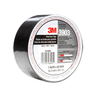3903 Vinyl Duct Tape, 1245 mm (49") W x 46 m (151') L, 6.5 mils, Black Rock Safety Industrial Ltd