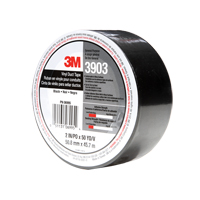 3903 Vinyl Duct Tape, 1245 mm (49") W x 46 m (151') L, 6.5 mils, Black Rock Safety Industrial Ltd