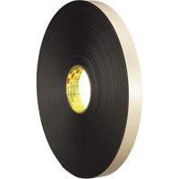 Ruban double face en mousse, 66 m (216') lo x 12,7 mm (1/2") la, 31 mils, Poly&eacute;thyl&egrave;ne Rock Safety Industrial Ltd