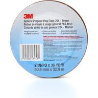 764 General-Purpose Vinyl Tape, 50.8 mm (2") W x 32.9 m (108') L, 5 mils, Brown Rock Safety Industrial Ltd