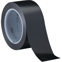 471 Vinyl Tape, 12 mm (1/2") W x 32.9 m (108') L, 5.3 mils, Black Rock Safety Industrial Ltd