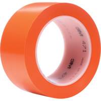 471 Vinyl Tape, 50.8 mm (2") W x 32.9 m (108') L, 5.2 mils, Orange Rock Safety Industrial Ltd