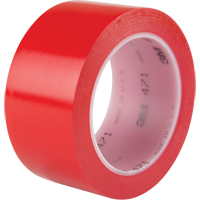 471 Vinyl Tape, 50.8 mm (2") W x 32.9 m (108') L, 5.3 mils, Red Rock Safety Industrial Ltd