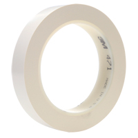 471 Vinyl Tape, 25.4 mm (1") W x 32.9 m (108') L, 5.3 mils, White Rock Safety Industrial Ltd