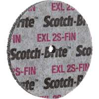 Meule homog&egrave;ne Scotch-Brite EXL, 3" x 1/2", Arbre de 1/4" Rock Safety Industrial Ltd