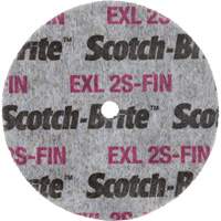 Meule homog&egrave;ne Scotch-Brite EXL, 3" x 1/2", Arbre de 1/4" Rock Safety Industrial Ltd