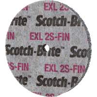 Meule homog&egrave;ne Scotch-Brite EXL, 3" x 1/2", Arbre de 1/4" Rock Safety Industrial Ltd