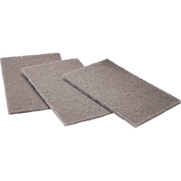 Tampons manuels Scotch-Brite, Carbure de silicium, 6" x 9", Grain Moyen Rock Safety Industrial Ltd