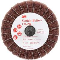 Scotch-Brite Combi-Wheel, 2-1/2" Dia., 120 Grit, Aluminum Oxide Rock Safety Industrial Ltd