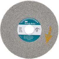 Meules d'&eacute;barbage EXL Scotch-Brite, 6" x 1", Arbre de 1", Oxyde d'aluminium Rock Safety Industrial Ltd