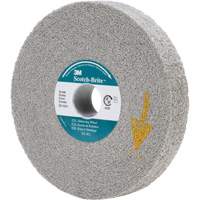 Meules d'&eacute;barbage EXL Scotch-Brite, 6" x 1", Arbre de 1", Oxyde d'aluminium Rock Safety Industrial Ltd