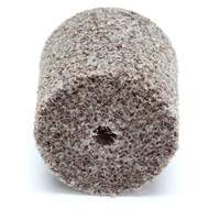 Meule d'abrasion et de polissage unitaris&eacute;e Scotch-Brite, 1" x 1", Arbre de 3/16"-7, Grain de Moyen, Oxyde d'aluminium Rock Safety Industrial Ltd