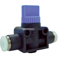 2-Way Straight Union Miniature Hand Valve, 1/4" NPT Air Inlet, 1/4" NPT Outlet, 150 PSI Rock Safety Industrial Ltd