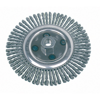 Knot Wire Wheel Brushes - Stringer Bead, 4-7/8" Dia., 0.02" Fill, 5/8"-11 Arbor, Steel Rock Safety Industrial Ltd