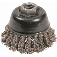 Brosses-boisseau &agrave; fils nou&eacute;s - Petites rectifieuses &agrave; grande vitesse, 2-3/4" dia. x 5/8"-11 arbre Rock Safety Industrial Ltd