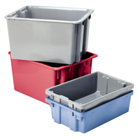 Contenants Stack-N-Nest Polylewton, 15,1" x 30,1" x 24", Bleu Rock Safety Industrial Ltd