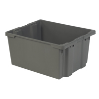 Contenants Stack-N-Nest Polylewton, 15,1" x 30,1" x 24", Gris Rock Safety Industrial Ltd