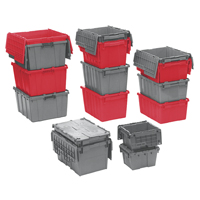 Contenants de distribution Flipak en plastique poly&eacute;thyl&egrave;ne (PE), 19,7" x 11,8" x 7,3", Bleu Rock Safety Industrial Ltd