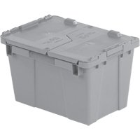 Contenants de distribution Flipak en plastique poly&eacute;thyl&egrave;ne (PE), 15,2" x 10,9" x 9,7", Gris Rock Safety Industrial Ltd