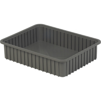Contenants Divider Box, Poly&eacute;thyl&egrave;ne, 22,4" la x 17,4" p x 5" h, Gris Rock Safety Industrial Ltd