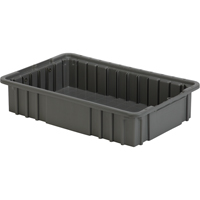 Divider Box, Polyethylene, 15.5" W x 9.9" D x 3.5" H, Grey Rock Safety Industrial Ltd