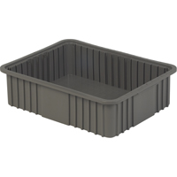 Contenant Divider Box, Poly&eacute;thyl&egrave;ne, 20,9" la x 15,9" p x 6" h, Gris Rock Safety Industrial Ltd
