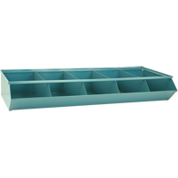 Bacs sectionnels superposables, Cap. 100 lb, 37" la x 15-1/2" p x 6" h, Bleu Rock Safety Industrial Ltd
