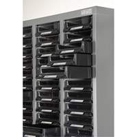 KPC-300 Parts Cabinet, Galvanized Steel, 60 Drawers, 21-3/10" x 10-2/5" x 36-9/10", Grey Rock Safety Industrial Ltd