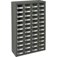 Casiers pour pi&egrave;ces KPC-400, Acier galvanis&eacute;, 48 tiroirs, 22-3/5" x 8-7/10" x 36-9/10", Gris Rock Safety Industrial Ltd