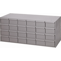 Industrial Drawer Cabinets, 24 Drawers, 33-3/4" W x 11-5/8" D x 14-3/8" H, Grey Rock Safety Industrial Ltd