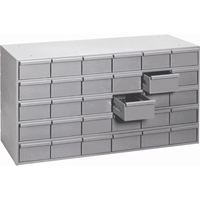 Casiers &agrave; tiroirs industriels, 30 tiroirs, 33-3/4" la x 11-3/4" p x 21-1/8" h, Gris Rock Safety Industrial Ltd
