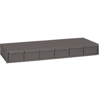 Casiers &agrave; tiroirs industriels, 6 tiroirs, 33-3/4" la x 11-5/8" p x 4" h, Gris Rock Safety Industrial Ltd