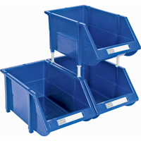 Stack & Hang Bin, 4-13/16" W x 3-3/16" H x 7-1/8" D, Blue Rock Safety Industrial Ltd