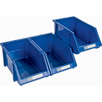 Stack & Hang Bin, 4-13/16" W x 3-3/16" H x 7-1/8" D, Blue Rock Safety Industrial Ltd