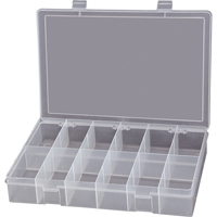 Boîtes &agrave; compartiments compactes en polypropyl&egrave;ne, 13-1/8" la x 9" p x 2-5/16" h, 12 compartiments Rock Safety Industrial Ltd