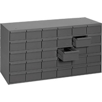 Casiers &agrave; tiroirs industriels, 30 tiroirs, 33-3/4" la x 11-5/8" p x 17-3/4" h, Gris Rock Safety Industrial Ltd