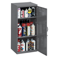 Utility Cabinet, Steel, 2 Shelves, 30" H x 13-3/4" W x 12-3/4" D, Grey Rock Safety Industrial Ltd