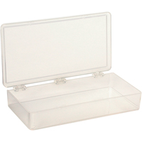Boîte &agrave; compartiments K-Resin, Plastique, 4" la x 8" p, 1-3/16" h, Transparent Rock Safety Industrial Ltd