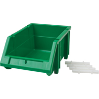 Stack & Hang Bin, 4-13/16" W x 3-3/16" H x 7-1/8" D, Green Rock Safety Industrial Ltd