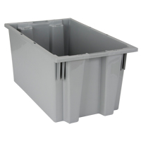Contenants Stack & Nest, 9" x 18" x 11", Gris Rock Safety Industrial Ltd