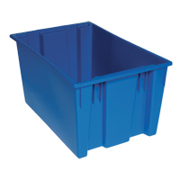Contenants Stack & Nest, 15" x 29,5" x 19,5", Bleu Rock Safety Industrial Ltd