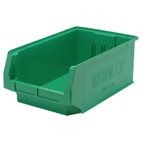 Giant Stacking Containers, 12.375" W x 19.75" D x 7.875" H, Green Rock Safety Industrial Ltd