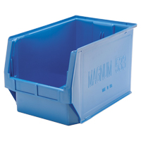 Contenants g&eacute;ants empilables, 12,375" la x 19,75" p x 11,875" h, Bleu Rock Safety Industrial Ltd