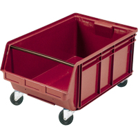 Mobile Giant Stacking Bin, 11-7/8" H x 18-3/8" W x 29" D, 150 lbs. Capacity, Red Rock Safety Industrial Ltd