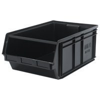 Bac MAGNUM en mat&eacute;riau recycl&eacute;, 11-7/8" ha x 18-3/8" la x 29" p, Capacit&eacute; de 150 lb, Noir Rock Safety Industrial Ltd